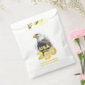 USA 250: Wasserfarben-Adler & Gold Geschenktütchen (Versiegelt)