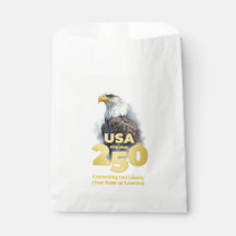 USA 250: Wasserfarben-Adler & Gold