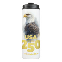 USA 250: Wasserfarben-Weißkopfseeadler & Gold