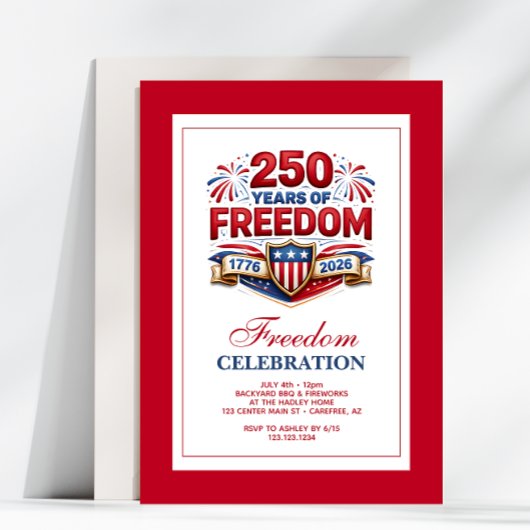 USA 250 Year Commemorative Celebration Einladung