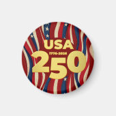 USA 250 Years American Flag July 4th 2026 Magnet (Vorne)