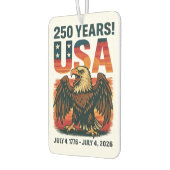 USA 250 Years – Patriotic Bald Eagle July 4th 2026 Autolufterfrischer (Links)