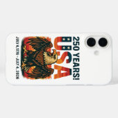 USA 250 Years – Patriotic Bald Eagle July 4th 2026 Case-Mate iPhone Hülle (Rückseite (Horizontal))