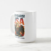 USA 250 Years – Patriotic Bald Eagle July 4th 2026 Kaffeetasse (Vorderseite Links)