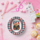 USA 250 Years – Patriotic Bald Eagle July 4th 2026 Pappteller (Party)