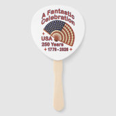 USA 250 Years Patriotic Fan Design – 1776-2026  Fächer (Vorderseite)
