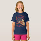 USA 250 Years Patriotic Fan Design – 1776-2026 T-Shirt (Vorne ganz)