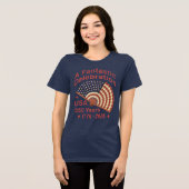 USA 250 Years Patriotic Fan Design – 1776-2026 Tri-Blend Shirt (Vorderseite voll)