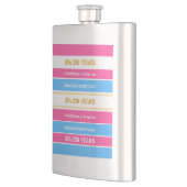 USA 250 Years Semiquincentennial Patriotic Stripes Flachmann (Links)