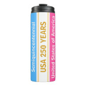 USA 250 Years Semiquincentennial Patriotic Stripes Thermosbecher (Vorderseite)