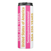 USA 250 Years Semiquincentennial Patriotic Stripes Thermosbecher (Rückseite)