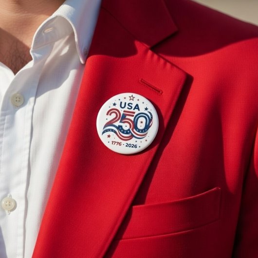 USA 250th 1776-2026 Button