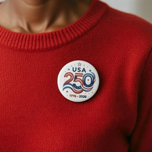 USA 250th 1776-2026 Button