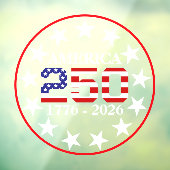 USA 250th Anniversary 1776-2026 American Flag Fensteraufkleber (Blatt 3)