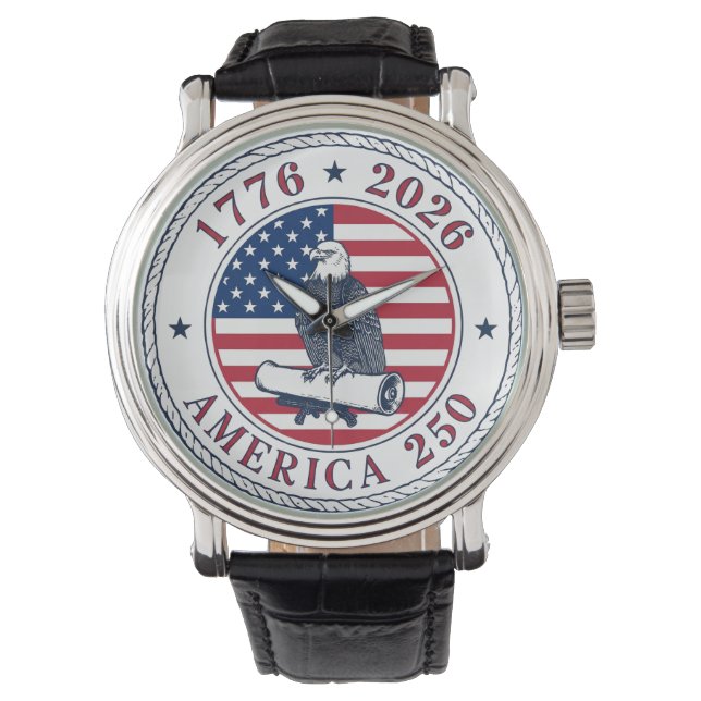 USA 250th Anniversary 1776-2026 Armbanduhr (Vorderseite)