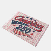 USA 250th Anniversary  Dart Board Fußmatte (Schrägansicht)