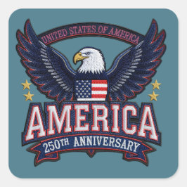 USA 250th Anniversary Eagle Patriotic Sticker