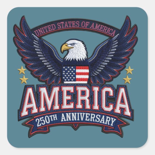 USA 250th Anniversary Eagle Patriotic Sticker (Vorderseite)