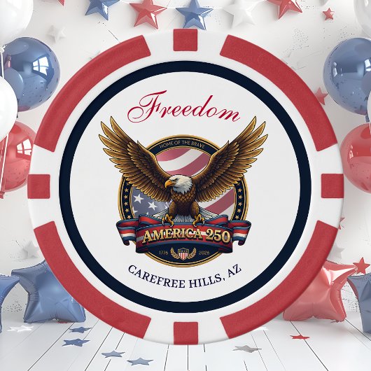USA 250th Anniversary Event Pokerchips