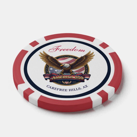 USA 250th Anniversary Event Pokerchips (Einzeln)