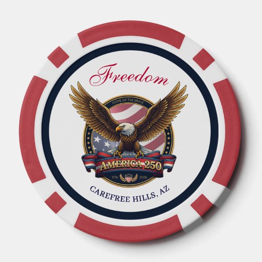 USA 250th Anniversary Event Pokerchips (Rückseite)
