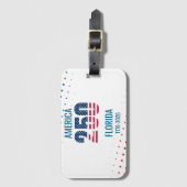 USA 250th Anniversary Florida  Gepäckanhänger (Vorderseite Vertikal)