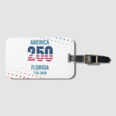 USA 250th Anniversary Florida  Gepäckanhänger (Vorderseite (Horizontal))
