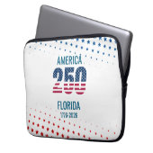 USA 250th Anniversary Florida  Laptopschutzhülle (Vorderseite Links)