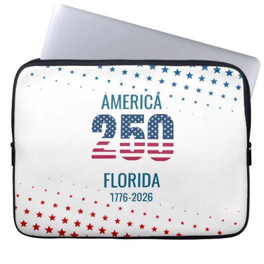 USA 250th Anniversary Florida  Laptopschutzhülle (Vorderseite)