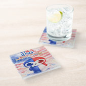 USA 250th Anniversary Glasuntersetzer (Schrägansicht)