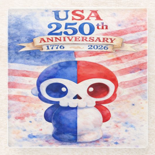 USA 250th Anniversary Glasuntersetzer (Vorderseite)