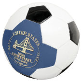 USA 250th Anniversary Golden Gate Gold design  Fußball (Dreiviertel)