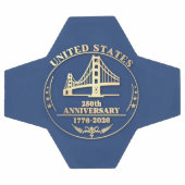 USA 250th Anniversary Golden Gate Gold design  Fußball (Flach)