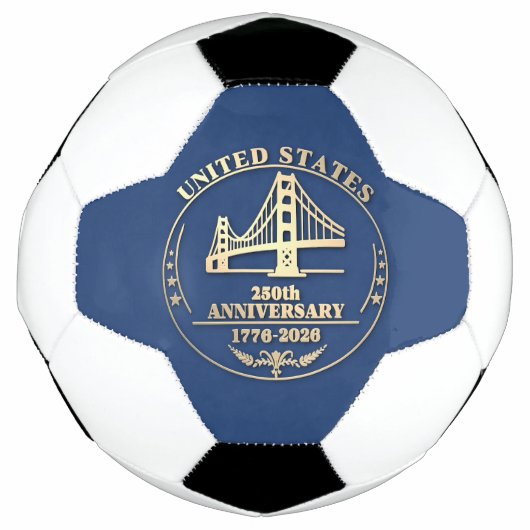 USA 250th Anniversary Golden Gate Gold design  Fußball (Vorderseite)
