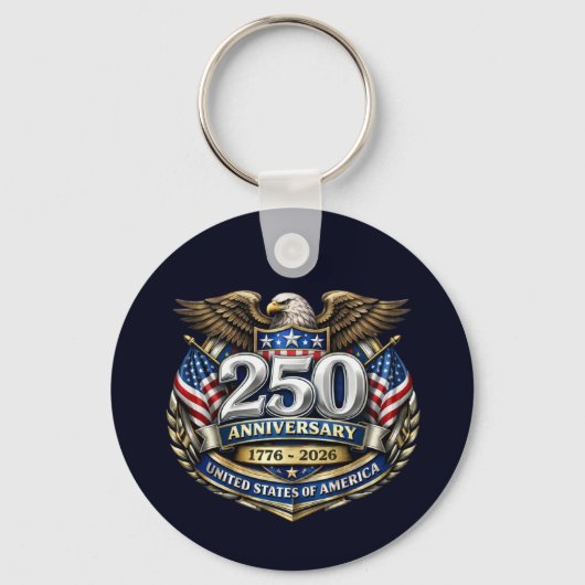 USA 250th Anniversary Keychain Schlüsselanhänger (Vorderseite)