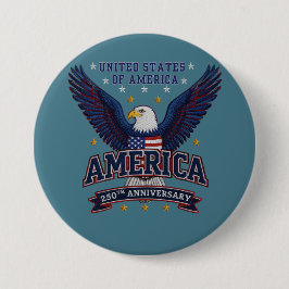 USA 250th Anniversary  – Patriot Eagle Button