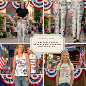 USA 250th Anniversary Patriotic Gnome Leggings