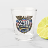 USA 250th Anniversary Schnapsglas (Vorderseite)