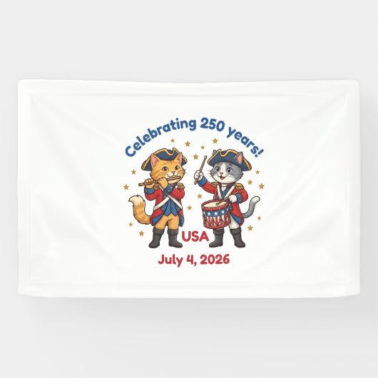 USA 250th Anniversary Souvenir,July 4 2026  Banner (Horizontal)