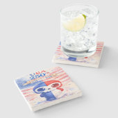 USA 250th Anniversary Steinuntersetzer (Seitenansicht)