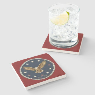 USA 250th Anniversay Marble Stone Coaster Steinuntersetzer