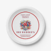 USA 250th Birthday America's Celebration Pappteller (Vorderseite)