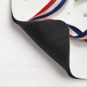 USA 250th Birthday Ribbon and Stars Mousepad (Ecke)
