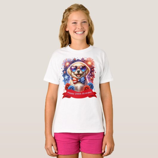 USA 250th Birthday T-Shirt (Vorne ganz)