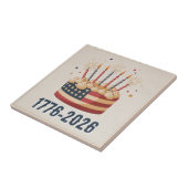 USA 250th Flag Cake Keepsake 1776–2026 Fliese (Seite)