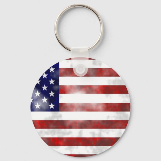 USA 2.25" Basic Button Schlüsselanhänger (Vorderseite)