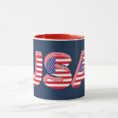 USA 3D-Design Tasse (Zentrum)