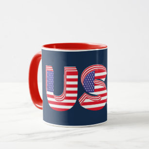 USA 3D-Design Tasse