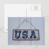 USA 4. Juli Hang Postkarte (Vorne/Hinten)
