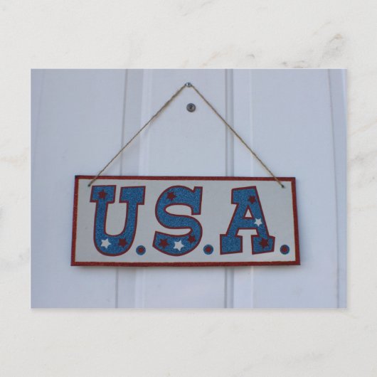 USA 4. Juli Hang Postkarte (Vorderseite)